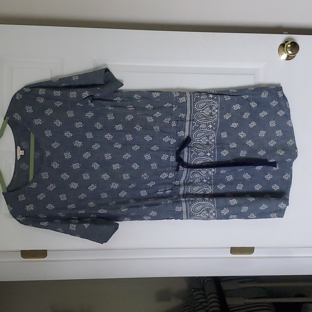 GAP paisley denim dress, size M